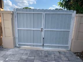 a commercial gate installed in cape coral florida business development