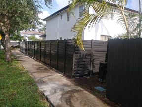new commercial fencing install around a condominium complex in cape coral florida