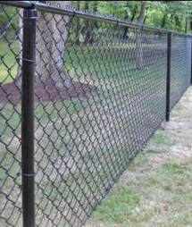 a chain link fence in cape coral florida keeping pets inside the property